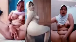 ABG Jilbab Tiktokers Omek Sampai Crot Video by Indo18