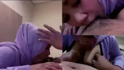 Sepongan Tante Jilbab Ungu Video by Eporner