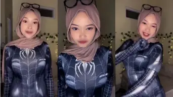Sheii Trakter Cosplay Spiderwoman Ebot Viral Video by KingBokep