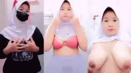 Putriana Terbaru di WC pake Jilbab Video by KingBokep