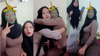 Duo Hijab Toge Liveshow Barbar Video by SpankBang